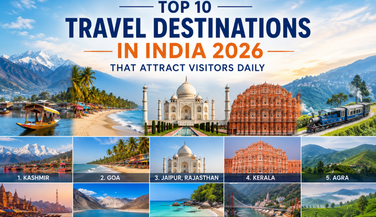 TOP 10 TRAVEL DESTINATION IN INDIA
