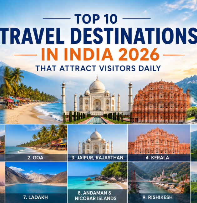 TOP 10 TRAVEL DESTINATION IN INDIA