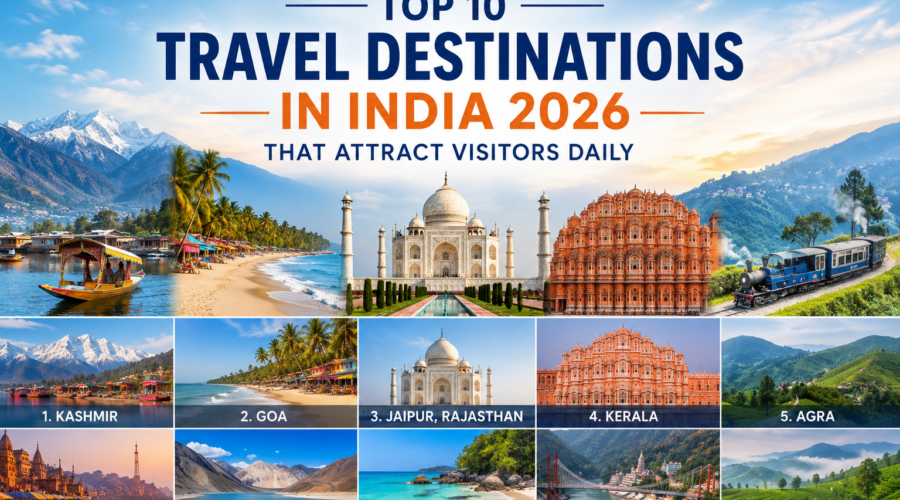 TOP 10 TRAVEL DESTINATION IN INDIA