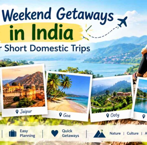 Best Weekend Getaways in India for Short Domestic Trips