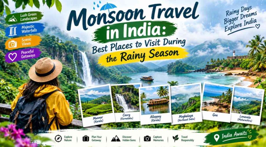 Monsoon Travel in India: Best Places to Visit During the Rainy Season