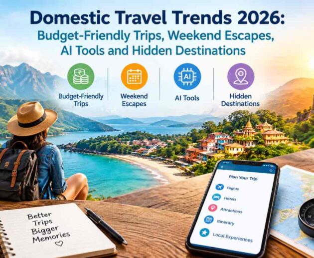 Domestic Travel Trends 2026 Budget-Friendly Trips, Weekend Escapes, AI Tools and Hidden Destinations