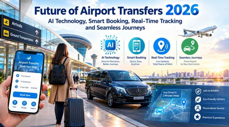 Future of Airport Transfers 2026: AI Technology, Smart Booking, Real-Time Tracking and Seamless Journeys