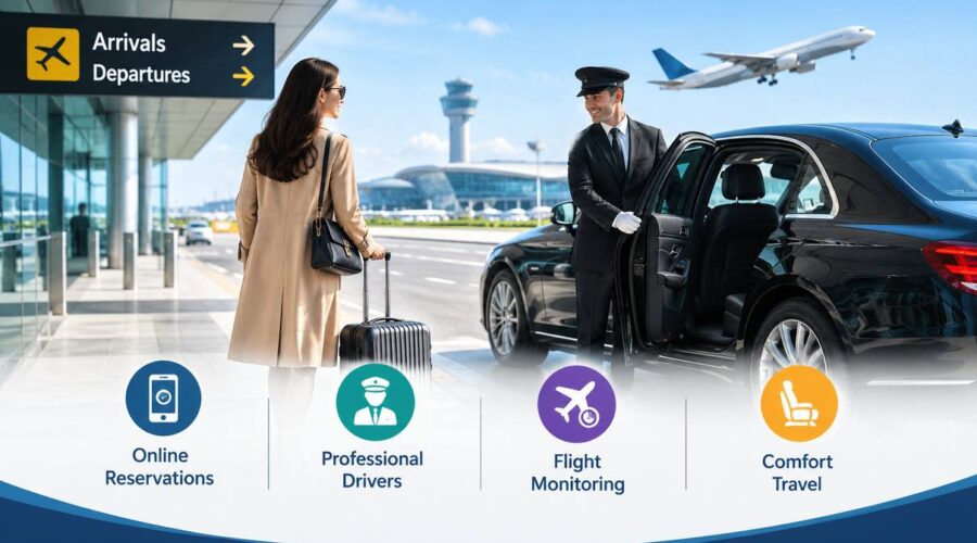 Premium Airport Transfer Solutions Online Reservations, Professional Drivers, Flight Monitoring and Comfort