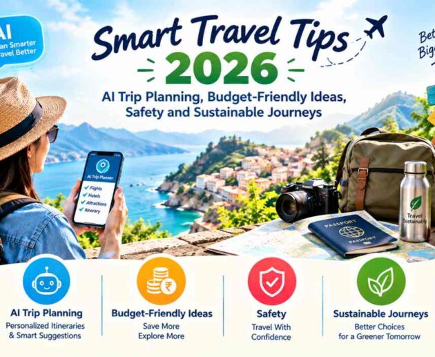 Smart Travel Tips 2026 AI Trip Planning, Budget-Friendly Ideas, Safety and Sustainable Journeys