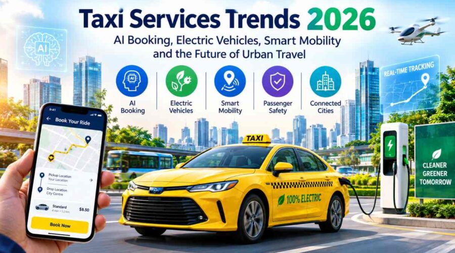 Taxi Services Trends 2026: AI Booking, Electric Vehicles, Smart Mobility and the Future of Urban Travel
