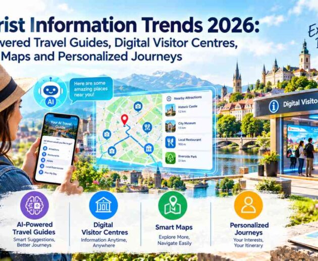 Tourist Information Trends 2026 AI-Powered Travel Guides, Digital Visitor Centres, Smart Maps and Personalized Journeys