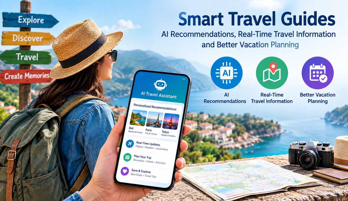 Smart Travel Guides: AI Recommendations, Real-Time Travel Information and Better Vacation Planning